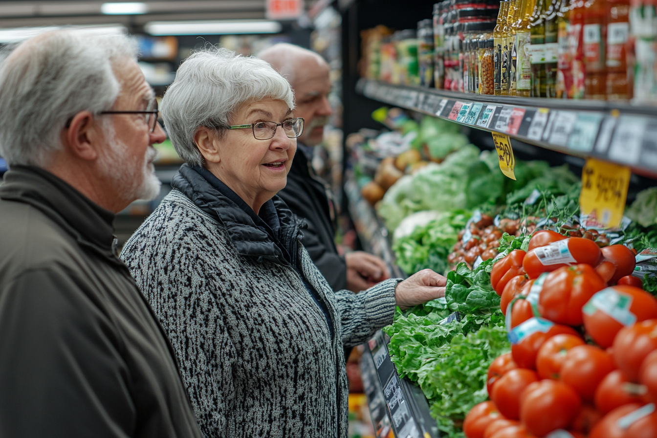 Диетолог консултира възрастна жена за здравословно хранене